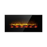 E120 electric fireplace with heater