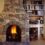 The use of a wood-burning fireplace in the villa