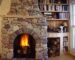 The use of a wood-burning fireplace in the villa