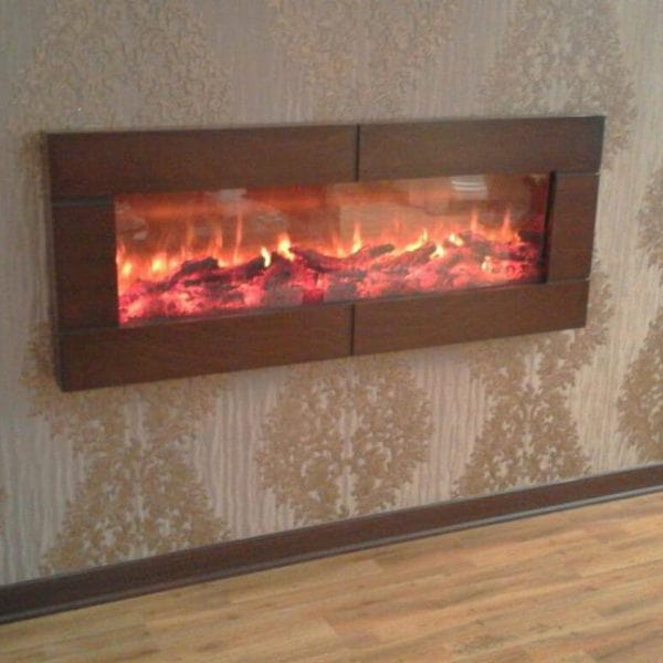 Electric fireplace around wood 120