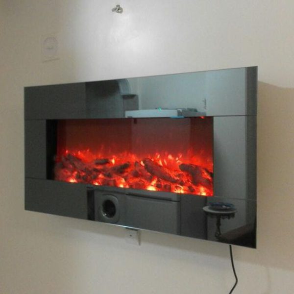 Mirror electric fireplace 120