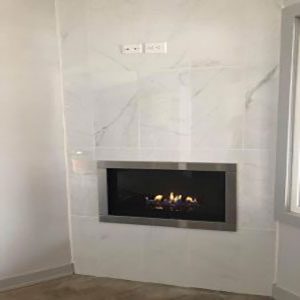 Modern gas fireplace