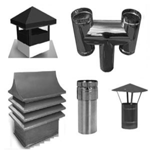 Gas fireplace hood