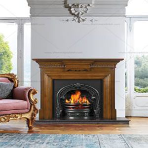 Cast iron fireplace