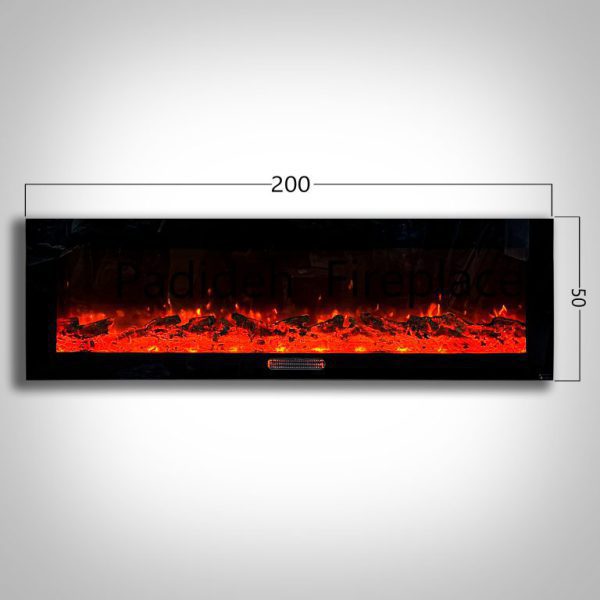 200 three-color electric fireplace with heat