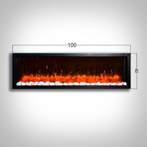 Stone electric fireplace 100