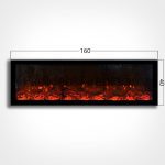 Electric fireplace without heat 160
