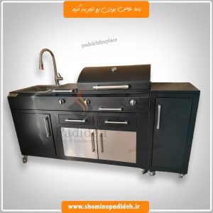 Barbeque island fireplace phenomenon